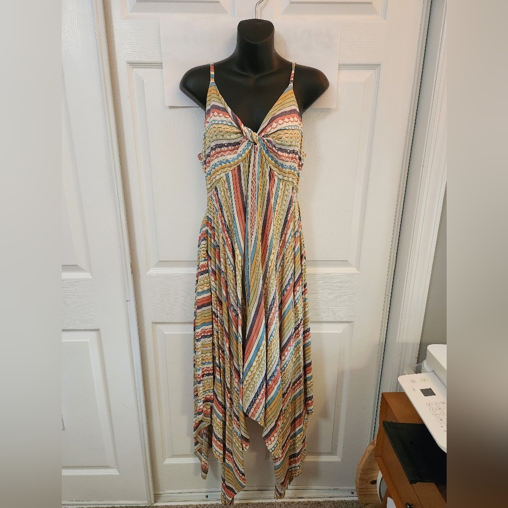 Striped Multicolor Maxi Dress